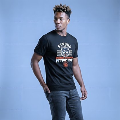 Champion Wolf T-Shirt — Strong Winner Graphic Tee