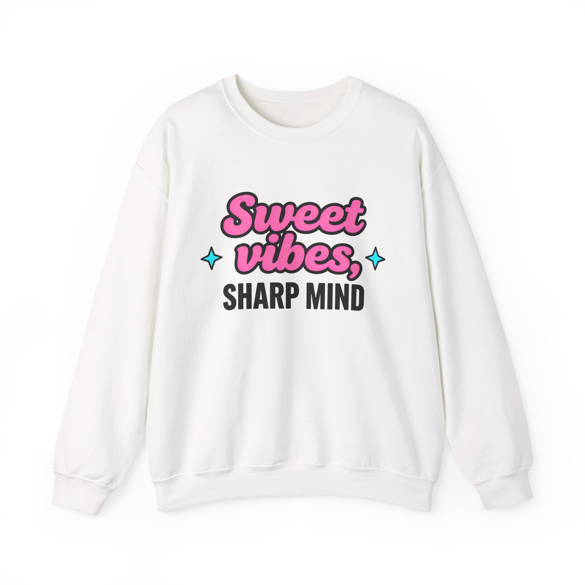 Sweet Vibes, Sharp Mind Crewneck Sweatshirt - Image 2