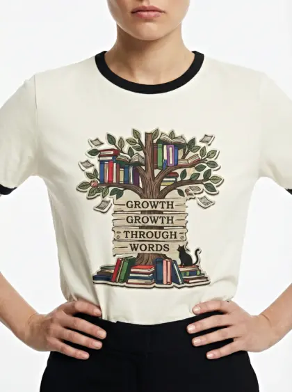 Growth Through Words Tee
